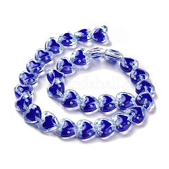 Perline di cuore di vetro&nbsp;GLAA-D005-01G