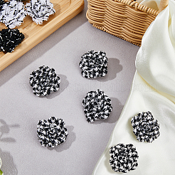 16 accessoire décoratif en forme de fleur en nylon&nbsp;DIY-FH0007-91