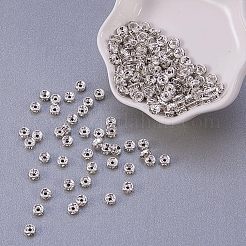 Abalorios de latón Diamante de imitación espaciador&nbsp;RB-NB0001-10