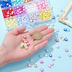 420pcs 12 Farben transparente Acrylperlen&nbsp;TACR-CJ0001-64