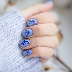 Plantillas de arte de uñas diy de acero inoxidable&nbsp;MRMJ-WH0092-056
