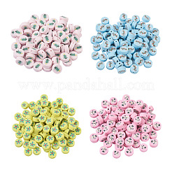 400 Stück 4 Farben handgefertigte Polymer Clay Perlen&nbsp;CLAY-FW0001-02