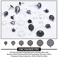 Kit de fabrication de boucles d'oreilles à tige DIY&nbsp;DIY-DC0001-36