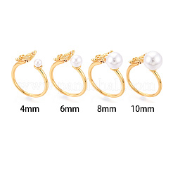 Schmetterling Messing Micro Pave Zirkonia Cup Peg Ring Einstellungen&nbsp;KK-N274-11G