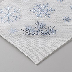 Strass termoadesivi con motivo fiocco di neve&nbsp;DIY-WH0430-205A