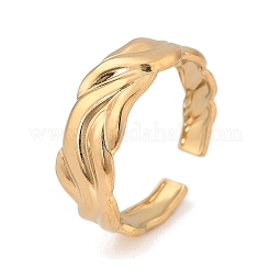 Bague ouverte en acier inoxydable 304 pour femme&nbsp;RJEW-M049-01G-08