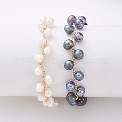 Bracelets en perles de culture d'eau douce&nbsp;BJEW-JB04819