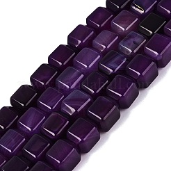 Naturelles violet agate perles brins&nbsp;G-Q608-10D