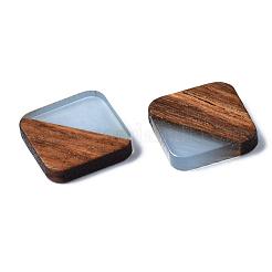 Cabochon in resina e legno di noce&nbsp;RESI-S358-A-90F
