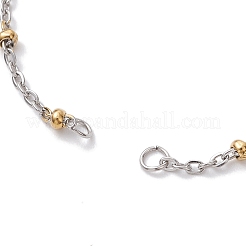 2 pz 2 colori 304 acciaio inossidabile braccialetto scorrevole makings&nbsp;AJEW-JB01280