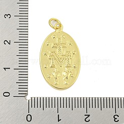Ciondoli in ottone con placcatura a cremagliera con micro pavé di zirconi chiari&nbsp;KK-U021-02G