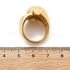 Anillos de dedo de acero inoxidable 304&nbsp;RJEW-Q012-15G