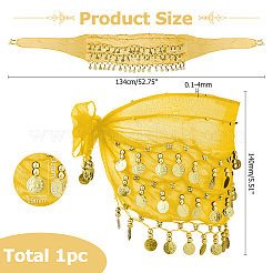 Sciarpa di seta per la danza del ventre&nbsp;DIY-WH0816-566G-01