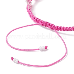 Pulseras trenzadas con cuentas de vidrio para mujer&nbsp;BJEW-MZ00215-01