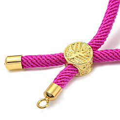 Fabrication de bracelets en cordons de nylon adaptés aux breloques de connecteur&nbsp;AJEW-P116-01G-02