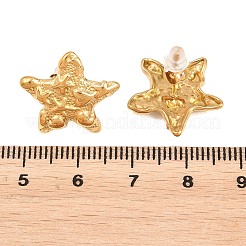 Pendientes de botón de acero inoxidable 304 para mujer&nbsp;EJEW-P345-03G