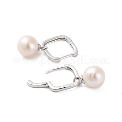 925 orecchino a cerchio in argento sterling&nbsp;EJEW-H002-31P