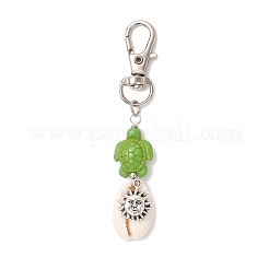 5 pz 5 stili di decorazioni pendenti in conchiglia di ciprea naturale&nbsp;HJEW-JM03485-03