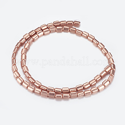 Chapelets de perles en hématite synthétique sans magnétiques&nbsp;G-P338-18B-6x9mm-MRG