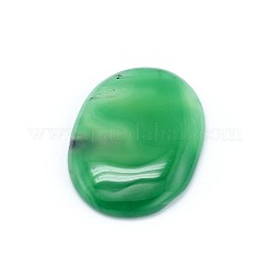 Cabochons en agate naturelle teintée&nbsp;G-J305-34