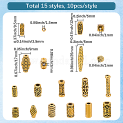 Perline in lega di stile tibetano 150 pz 15 stili&nbsp;FIND-SC0023-87