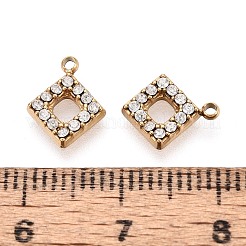 Ciondoli in acciaio inossidabile 304 con micro pavé di zirconi cubici&nbsp;STAS-N115-47G