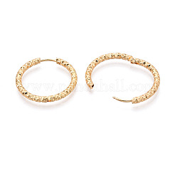 Boucles d'oreilles créoles en acier inoxydable 304&nbsp;STAS-T074-19G