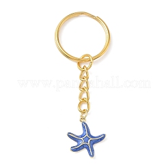 Llaveros de estrella de mar de latón esmaltado&nbsp;KEYC-JKC01381