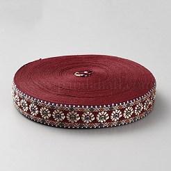 Jacquardband aus Polyester mit Blumen&nbsp;OCOR-WH0078-300A