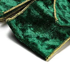 Decoraciones navideñas con lazo grande de terciopelo&nbsp;AJEW-M041-02B
