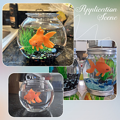 30 pz. 2 decorazioni in resina a forma di pesce dorato&nbsp;AJEW-SP0004-10