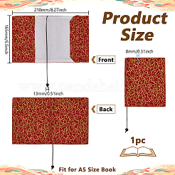 Polyester-Buchumschlag mit Lesezeichenkordel&nbsp;OFST-WH0012-003