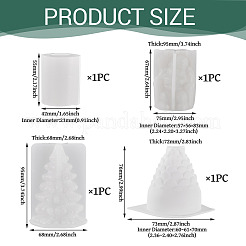 4 Stück 4 Stile DIY Silikon Kerzenhalter Formen&nbsp;DIY-TA0014-06