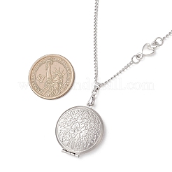 Pendentif médaillon ovale plat en forme de cœur en acier inoxydable 316&nbsp;NJEW-JN05839
