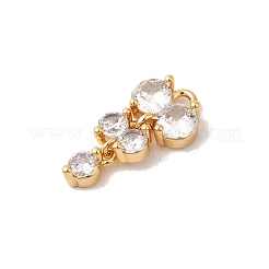 Pendentifs avec zircon cubiques à micro-pavés en laiton&nbsp;KK-P340-53G
