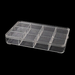 12 Gitter transparente Kunststoffperlen-Aufbewahrungsboxen mit Deckel&nbsp;CON-F021-01