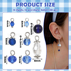 120 pendentif en verre et acrylique de 8 styles&nbsp;PALLOY-SW00079