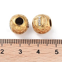 Ionenplattierung (IP) 304 Edelstahl Strass europäischen Perlen&nbsp;STAS-A092-10I-G