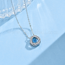 Collier cœur flocon de neige en argent s925 design de luxe créatif et tendance&nbsp;CX9021-1