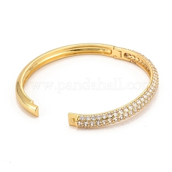 Micro en laiton pavent bracelets zircone cubique&nbsp;BJEW-F416-01G