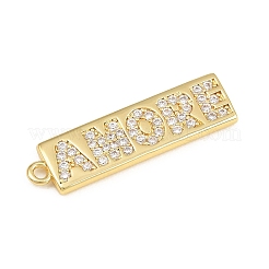Messing micro pave klare zirkonia anhänger&nbsp;CU-CBAD306-25A-G