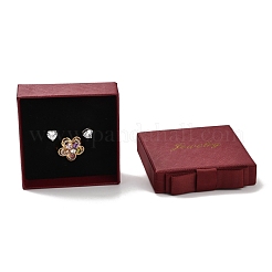 Quadratische & wort schmuck karton schmuckschachteln&nbsp;CBOX-C015-01B-01