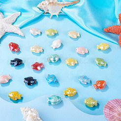 24 Uds. Cuentas de porcelana hechas a mano de 12 colores&nbsp;FIND-TA0011-02