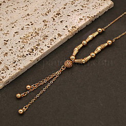 Bohemian Fashion Messing runde Kugel Quaste Damen Anhänger Halsketten für den täglichen Gebrauch&nbsp;EG6306