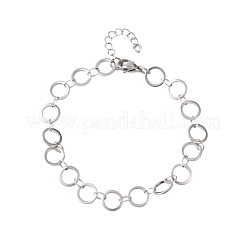 Armbänder aus Edelstahl 304 mit Ringgliedern&nbsp;BJEW-P373-02B-P