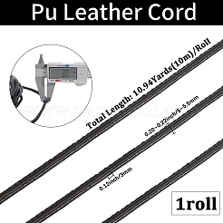 Cordón plano de cuero pu de 10m&nbsp;WL-GF0001-33C