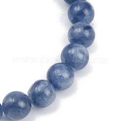 Stretch-Armbänder aus natürlichem Kyanit mit runden Perlen für Männer und Frauen&nbsp;BJEW-JB12389