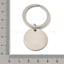 201 Schlüsselanhänger aus Edelstahl&nbsp;KEYC-P021-01P