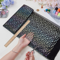 Polyesterstoff mit Blumenmuster&nbsp;DIY-WH0678-104B