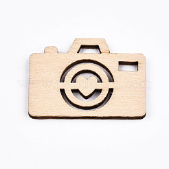 Pendentifs en bois naturel non teints&nbsp;WOOD-S058-022